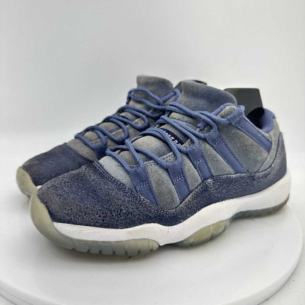 Nike Air Jordan 11 Retro Low Blue Moon Youth Shoes 580521-408 Size 4Y Women 6